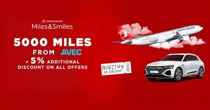 Earn Miles When You Rent from AVEC